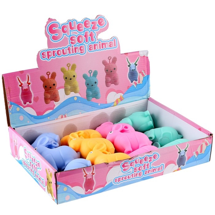 Мялка «Зайка» с пастой, цвета МИКС Мялка «Зайка» с пастой, цвета МИКС