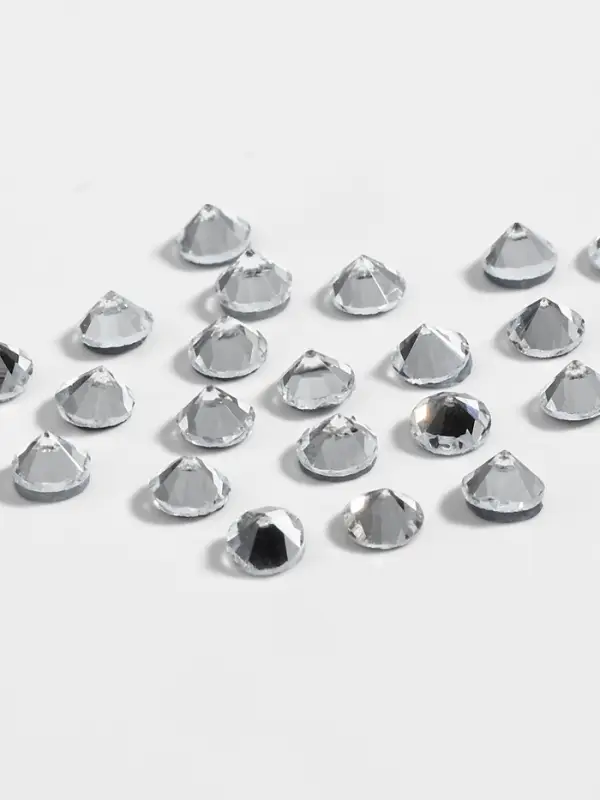 Стразы термоклеевые «Конус», стеклянные, SS10, d=2.8 мм, 100 шт., белые