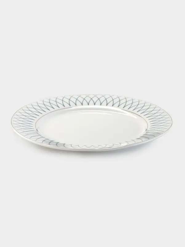 Тарелка WY Royal bird, d=20 см, фарфор, белая