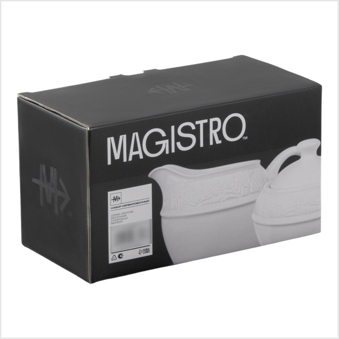 Набор сервировочный Magistro Crotone, 2 предмета: молочник 300 мл, сахарница 300 мл Набор сервировочный Magistro Crotone, 2 предмета: молочник 300 мл, сахарница 300 мл