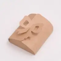Коробка складная - конверт для сладкого, крафт, 10.5×9.5×4 см