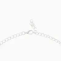 Набор 2 предмета: серьги, колье &laquo;Листопад&raquo;, ромб, сине-белый в серебре, 45 см