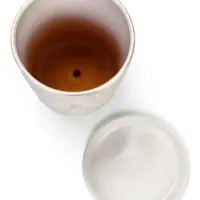 Горшок цветочный с поддоном 1,45 л, d15/h14 см белый керамика, "Венера" (М) Горшок цветочный с поддоном 1,45 л, d15/h14 см белый керамика, "Венера" (М)