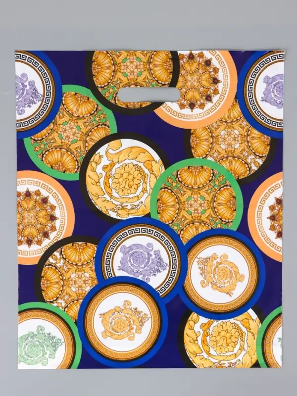 Пакет &laquo;Барокко&raquo;, полиэтиленовый с вырубной ручкой, 38&times;45 + 3 см, 50 мкм