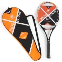Ракетка для большого тенниса детская BOSHIKA EXPERT KIDS, алюминий, графит, 26''