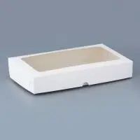 Коробка складная под белая, 26 х 15 х 4 см Коробка складная под белая, 26 х 15 х 4 см