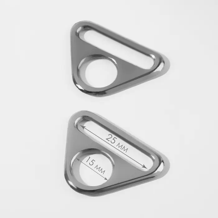 Полукольцо-пластина для сумки, 15/25 мм, 2 шт., цвет серебряный Полукольцо-пластина для сумки, 15/25 мм, 2 шт., цвет серебряный