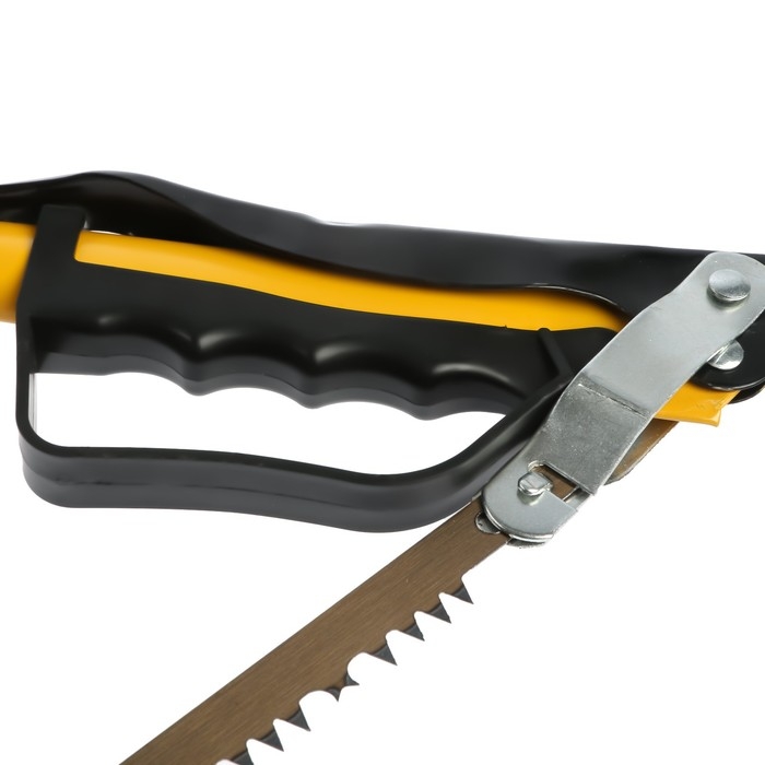 Пила лучковая ТУНДРА, Пила лучковая ТУНДРА, "волчий зуб" для быстрого пила по сухой и мокрой древесине, 450 мм