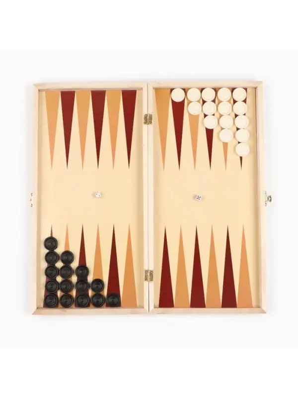 Нарды &laquo;Лабарт&raquo;, деревянная доска 39&times;39 см, с полем для игры в шашки