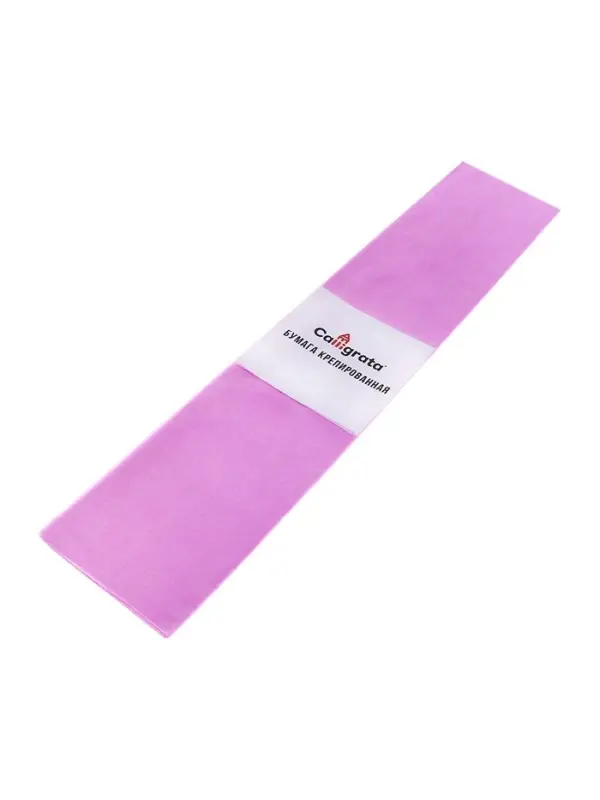 Бумага крепированная 50 х 200 см, в рулоне, 30 г/м2, сиреневая Бумага крепированная 50 х 200 см, в рулоне, 30 г/м2, сиреневая