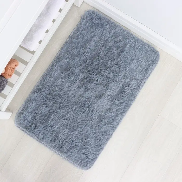 Коврик для дома Доляна &laquo;Пушистик&raquo;, 50&times;80 см, серый