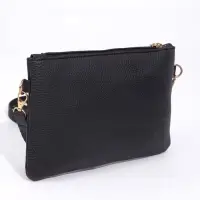 Сумка женская кросс-боди на молнии, 24&times;7&times;15 см, чёрная