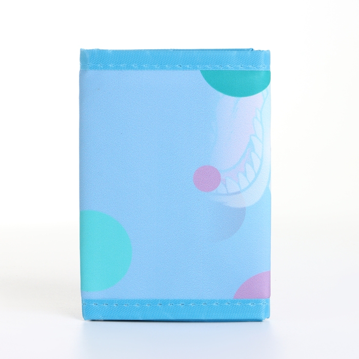 Кошелёк детский на липучке «Выбражулька», цвет голубой