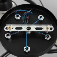 Светильник потолочный BayerLux &laquo;Эдотт&raquo;, люстра 5хЕ27, 40 Вт, чёрный, 53&times;53&times;25 см