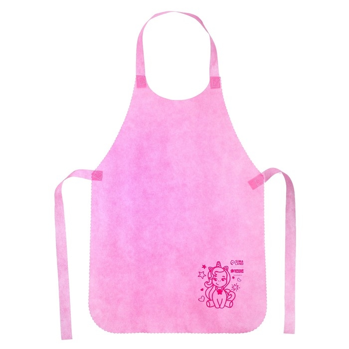 Фартук для творчества «Единорожка», цвет розовый, 42 × 63 см Фартук для творчества «Единорожка», цвет розовый, 42 × 63 см