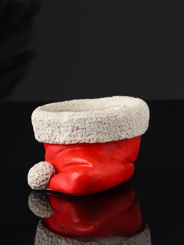 Подсвечник  Подсвечник "Колпак" 9х7х5 см, красный