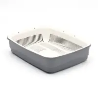 Лоток большой с сеткой Атлантис &laquo;Стандарт&raquo;, 42&times;31&times;10 см, серый