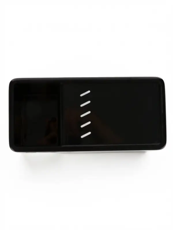 Аквариум настольный, 1.5 л, 17&times;8&times;10 см, с отсеком, чёрный