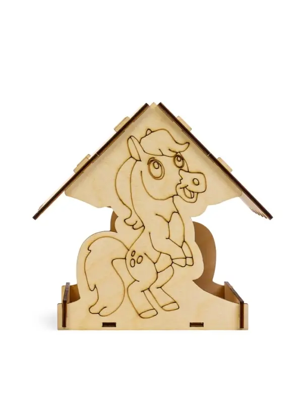 Кормушка для птиц &laquo;Лошадь&raquo;, 18&times;16&times;15 см, своими руками, деревянная, Greengo