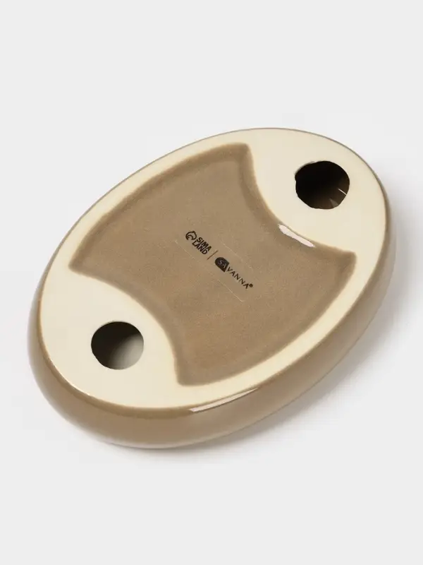 Набор аксессуаров для ванной комнаты SAVANNA &laquo;Гроза&raquo;, 4 предмета, мыльница, дозатор для мыла, 2 стакана, коричневый