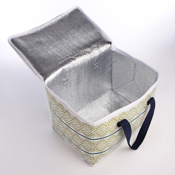 Термосумка на молнии, 14 л, цвет зелёный Термосумка на молнии, 14 л, цвет зелёный