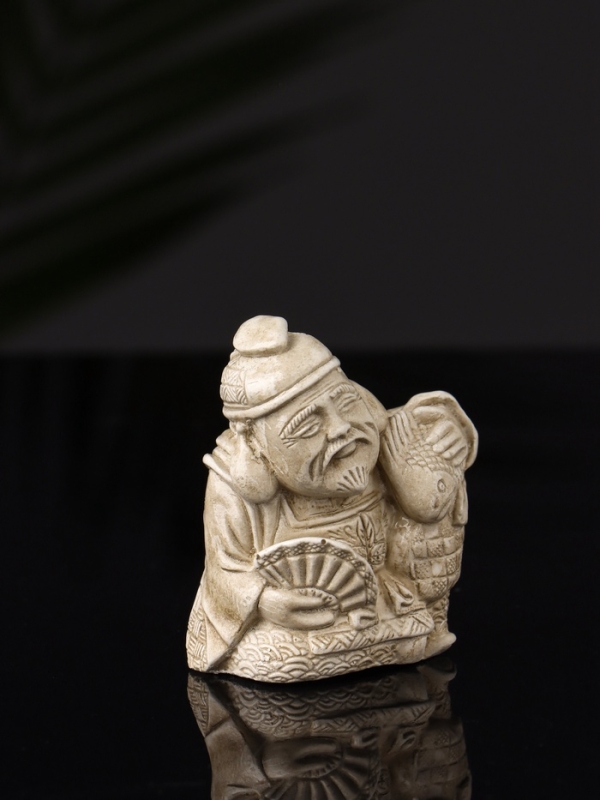 Набор фигур "Нэцкэ" 20х10х7 см, бежевый