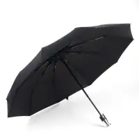 Зонт автоматический Night, 3 сложения, 10 спиц, R=51/58 см, D=102 см, чёрный