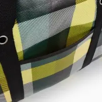 Сумка хозяйственная на молнии, 35 л, 50&times;20&times;35 см, чёрная/жёлтая