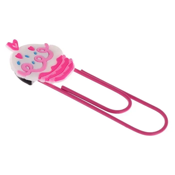 Закладка-скрепка большая «Пирожное», 11 см, МИКС Закладка-скрепка большая «Пирожное», 11 см, МИКС