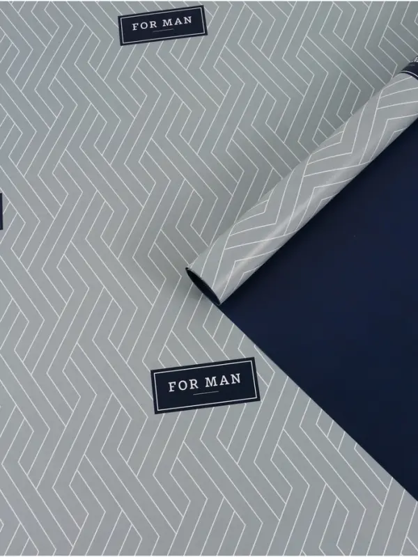 Бумага упаковочная двухсторонняя &laquo;Для мужчины&raquo;, глянец, 70&times;100 см