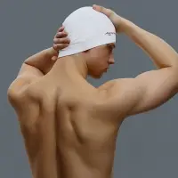 Шапочка для плавания взрослая ONLYTOP Swim, тканевая, обхват 54-60 см