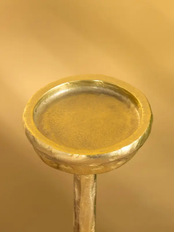 Подсвечник «Креманка», 26 см, алюминий, золото Подсвечник «Креманка», 26 см, алюминий, золото