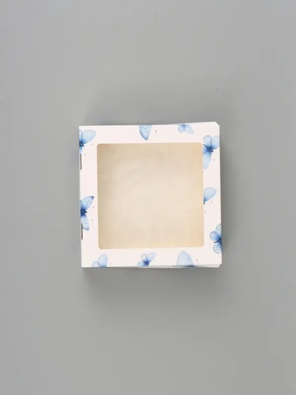 Коробка подарочная с окном &laquo;Мечты&raquo;, 20&times;20&times;4 см, самосборная