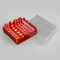 Коробка для печенья, «С Новым годом!», 9×9×3 см, Новый год