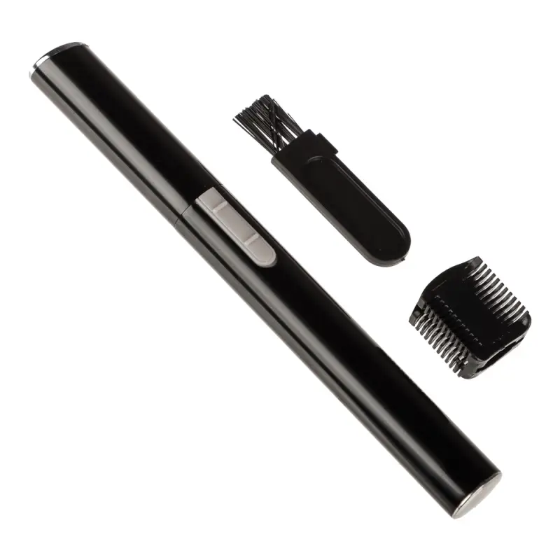 LEBEN Триммер универсальный, 13см, 1 насадка, 1 щетка, алюминий, пластик, питание 1xААA