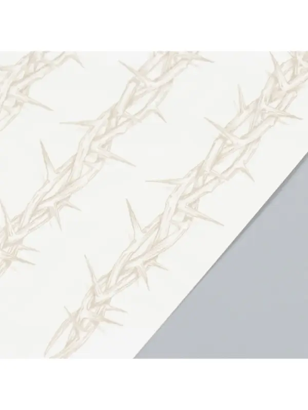 Переводная тату на тело синяя «Ветви с шипами», 18×11 см