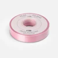 Лента атласная TEIRA, двухсторонняя, 20 мм, 25&plusmn;1 м, розовая №158