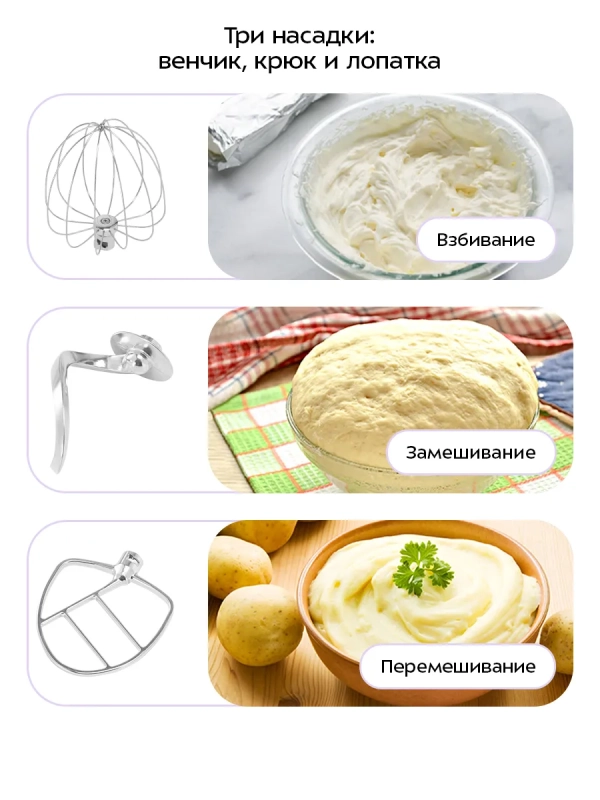 Цельнометаллический планетарный миксер с чашей КТ-4413