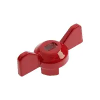 Ручка-бабочка для шарового крана Masterprof ИС.131176, усиленная, 1/2"-3/4", красная