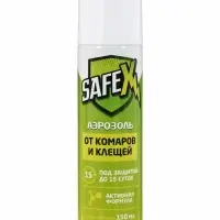 Аэрозоль от клещей и комаров SAFEX, 150 мл  2 штуки