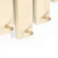 Полка-вешалка для бани и сауны, 55&times;27&times;39 см, деревянная, 5 крючков