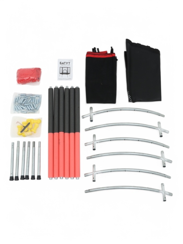 Батут 140 см h=120, цвет красный Батут 140 см h=120, цвет красный