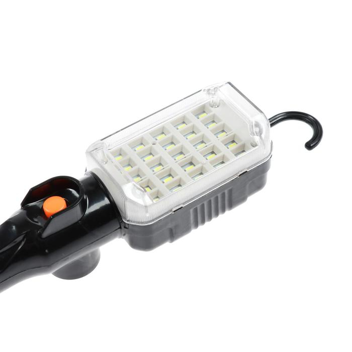 Светильник переносной светодиодный Luazon Lighting с выключателем, 12Вт, 25LED, 10 м, черный Светильник переносной светодиодный Luazon Lighting с выключателем, 12Вт, 25LED, 10 м, черный