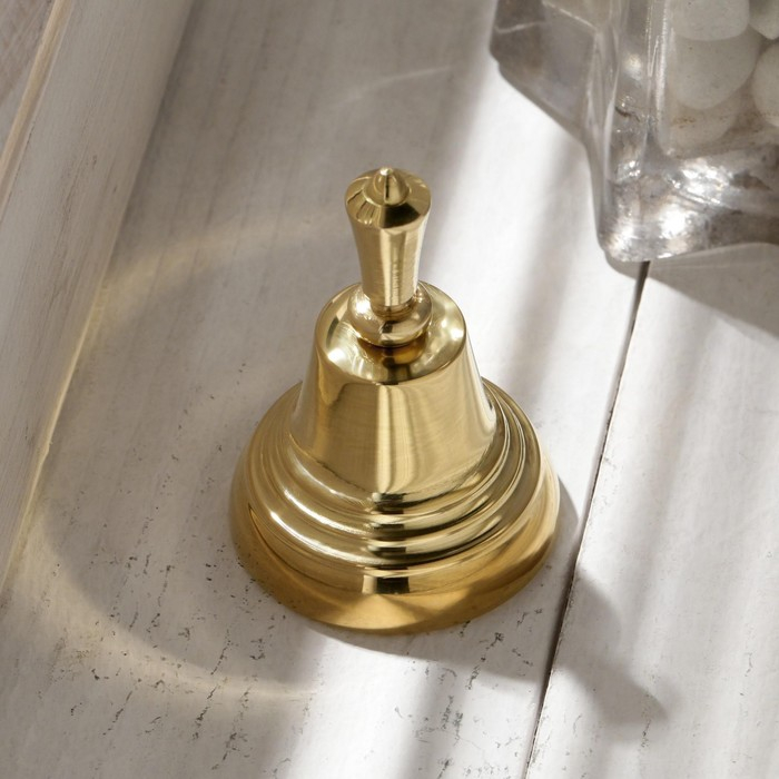 Колокольчик Валдайский  Колокольчик Валдайский "Позвонок №2", полированный, с короткой ручкой, d=35 мм