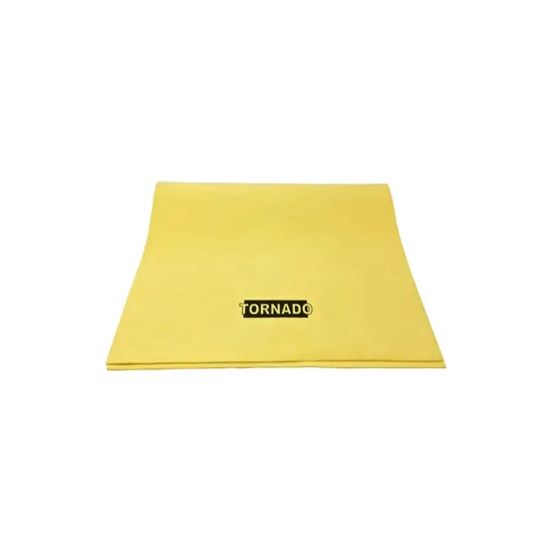 Замша искусственная 45х54см, 300 г/см&sup2; (желтая)