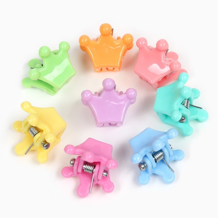 Набор подарочный, резинка для волос 20 шт, заколка крабик 20 шт, Принцессы Набор подарочный, резинка для волос 20 шт, заколка крабик 20 шт, Принцессы