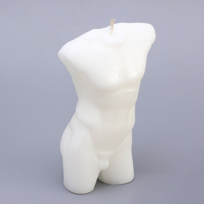 Свеча фигурная  Свеча фигурная "Силуэт мужчины"  12х7,5 см, белая