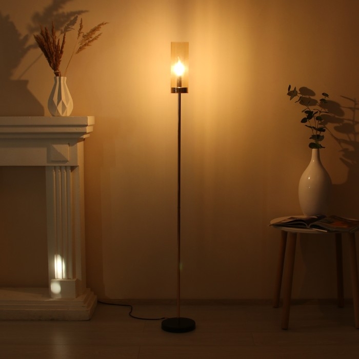 Торшер "Факел" E14 40Вт золото 20х20х145 см