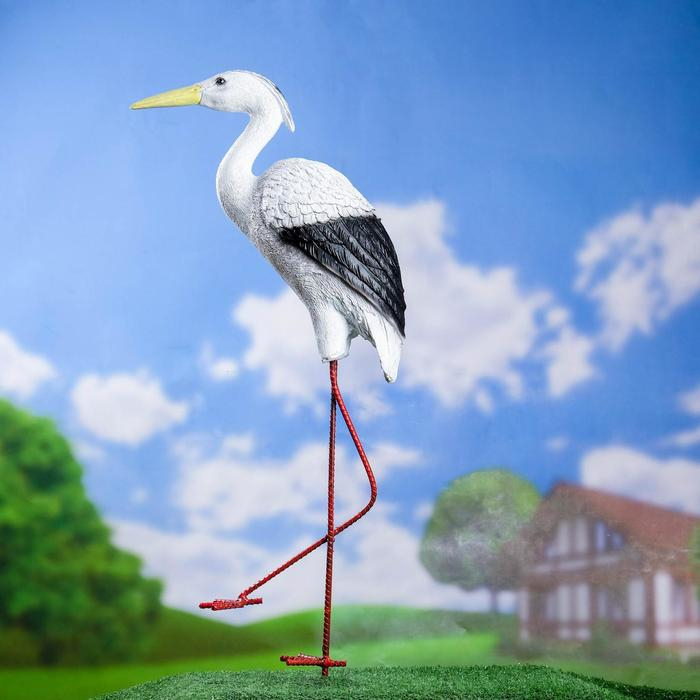 Садовая фигура Садовая фигура "Цапля" 13х12х41см