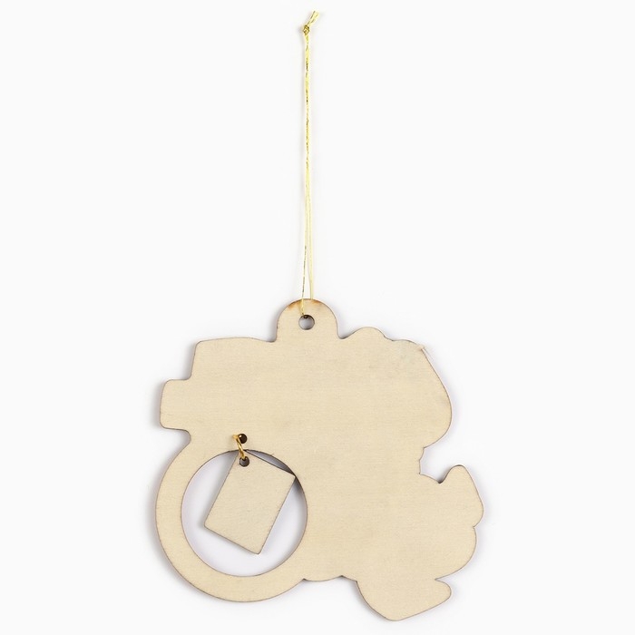 Ёлочная игрушка новогодняя «На счастье», на Новый год, 8 х 9,1 см Ёлочная игрушка новогодняя «На счастье», на Новый год, 8 х 9,1 см